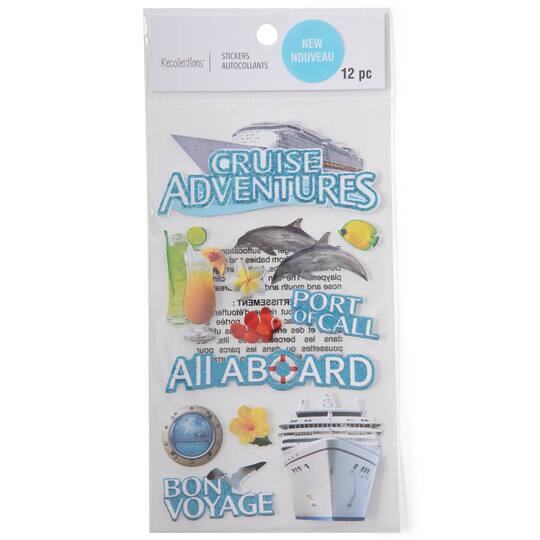 12 Pack: Cruise Adventures Stickers by Recollections™
